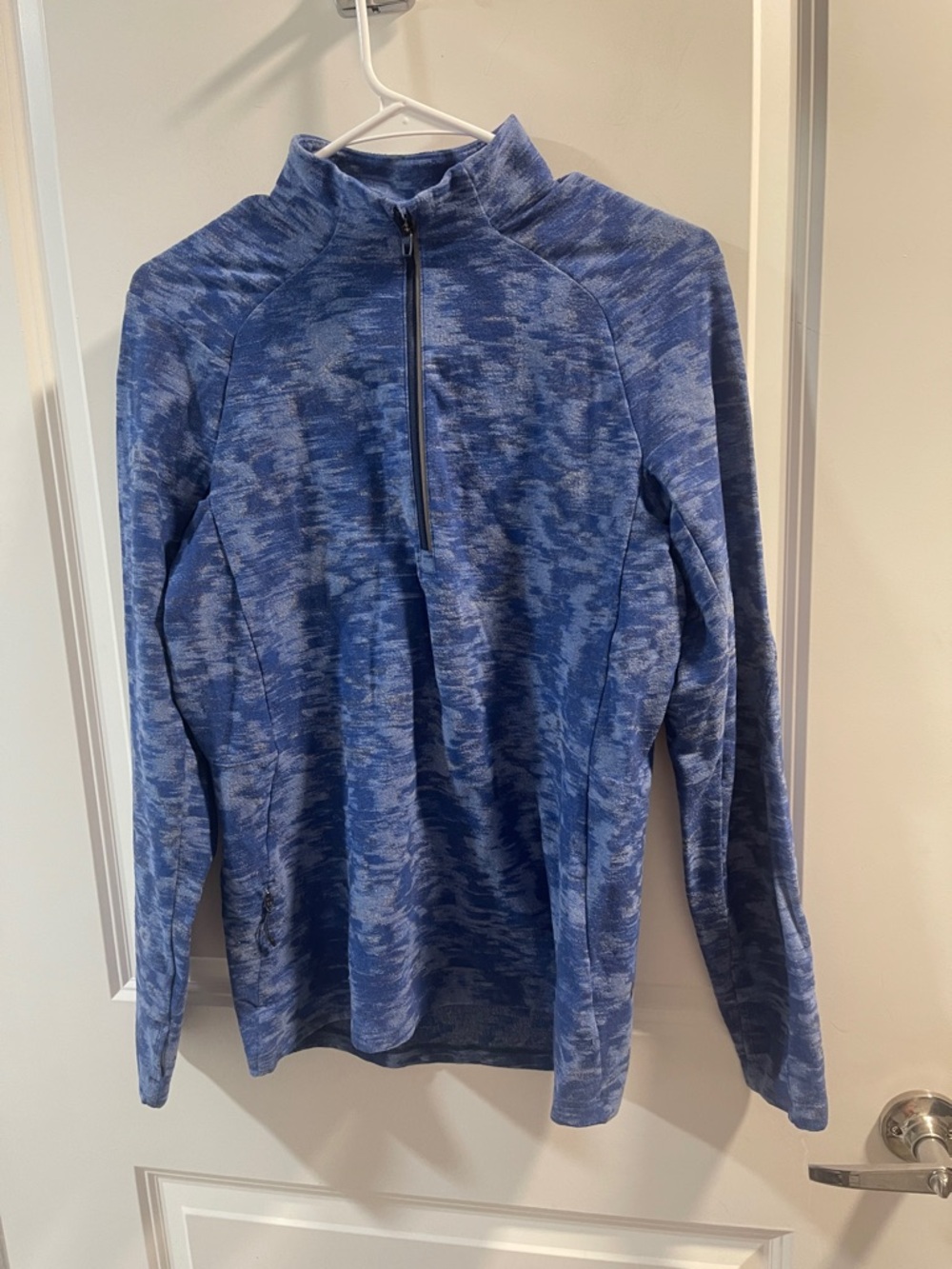 lululemon athletica Blue Heathered Quarter-Zip Pullover